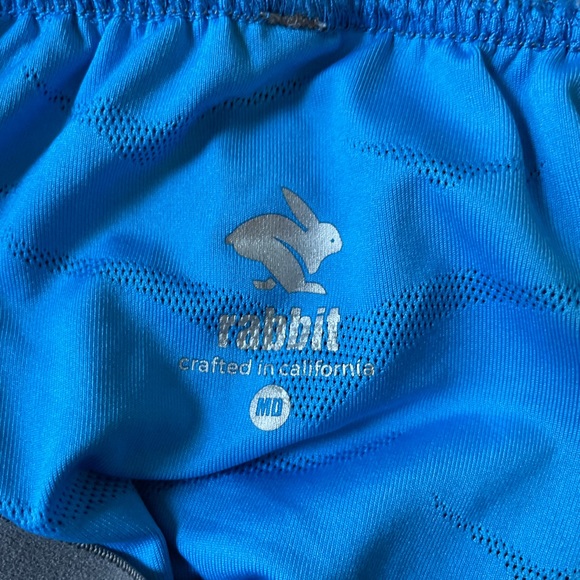 Blue hoka comfy running split shorts - Picture 3 of 4